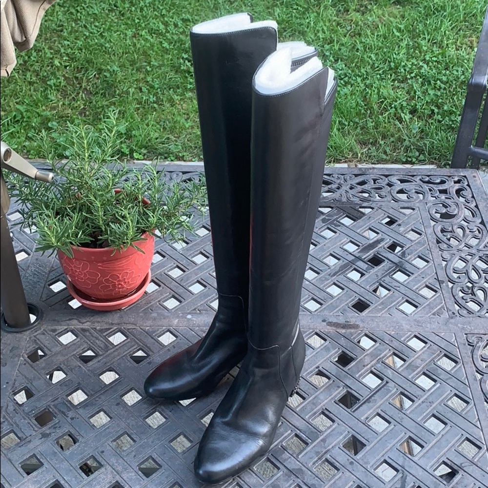 Michael Kors over the knee leather boots - Picture 2 of 9